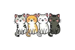 Cuteness in Every Stripe vector
