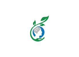 health logo design with icon template vector