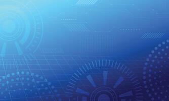 Abstract background modern digital futuristic technology blue gradient vector