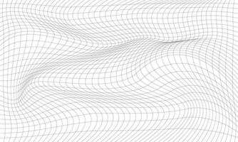Monochrome background of abstract curved wavy lines vector