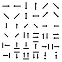 Directional arrows set. Arrow icon set. Arrows collection. vector