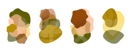 Set of abstract organic shapes. for your graphic design. vector