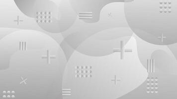 Abstract background with geometric shapes. Gray and white colors. vector