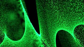 cosmic crystallized energy shimmers with bright colors, rotating in space video