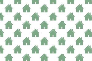 Home pattern on white background . Pattern with house icon . illustration vector