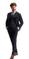 A man in a suit is posing for the camera png