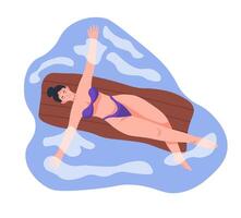 Beach Scene with Multiple Activities vector