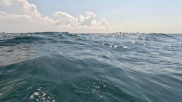 Ocean Waves Water Sea - A close-up view of the ocean with waves crashing against each other. video