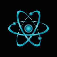 Particle of Atom structure science sign vector