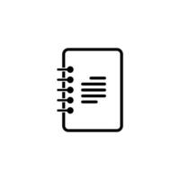 Notebook icon. Note icon. Book icon. vector