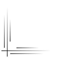 Minimalist line art corner border decorative frame for decor vector