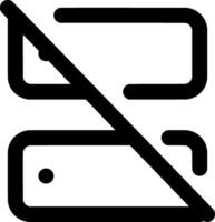 Minimalist Black and White Server Off Icon. Perfect for Web Design, App Interfaces and Digital Branding, Representing Offline Status, Server Downtime and Maintenance Notifications for Digital Platform vector