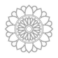 Paired with an elegant mandala coloring book page vector