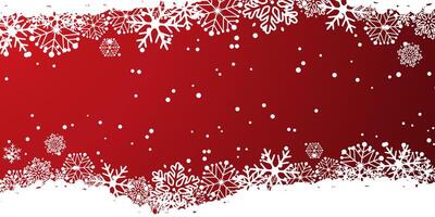 Christmas snowflake banner design vector