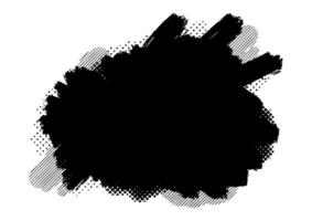 Hand painted grunge splatter ink background vector