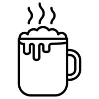 Hot chocolate icon vector