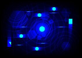 The flowing smooth wave pattern line and neon light is on a blue background. Internet network and communication signal technology, fiber optic line. Science and music backdrop. vector