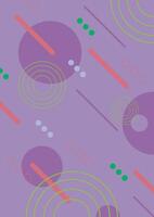 Business and technology concept. Purple circle line on a light purple background. Internet network and communication. For the backdrop, banner and website. vector
