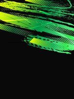 Sport Cover or Poster Design with Green and Yellow Gradient Brush Strokes and Halftone Effect. Abstract Background Design in Grunge Style vector
