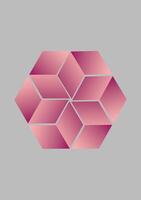 Pink gradient pattern design vector