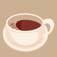 Hot cocoa cup vector