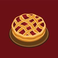 Pie for thanksgiving vector