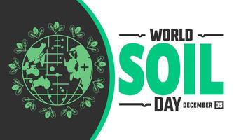 illustration design concept of World Soil Day observed on December 5 vector