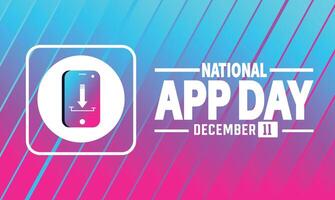 graphic of national app day good for national app day celebration. flat design. flyer design.flat illustration. vector