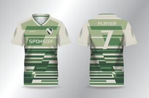 abstract green khaki background pattern for sport jersey template vector