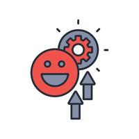 optimism icon. .Editable stroke.linear style sign for use web design,logo.Symbol illustration. vector