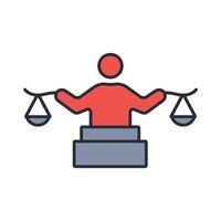 integrity icon. .Editable stroke.linear style sign for use web design,logo.Symbol illustration. vector