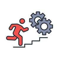 Personal Development icon. .Editable stroke.linear style sign for use web design,logo.Symbol illustration. vector
