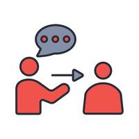 Persuasion icon. .Editable stroke.linear style sign for use web design,logo.Symbol illustration. vector