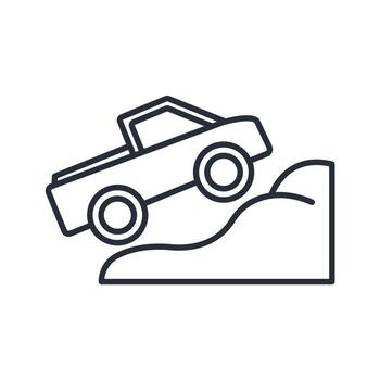 Ascent icon. .Editable stroke.linear style sign for use web design,logo.Symbol illustration. vector