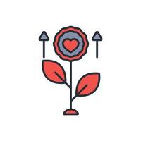 empathy icon. .Editable stroke.linear style sign for use web design,logo.Symbol illustration. vector