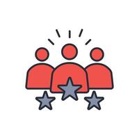 leadership icon. .Editable stroke.linear style sign for use web design,logo.Symbol illustration. vector