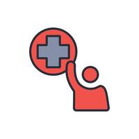 Treatment icon. .Editable stroke.linear style sign for use web design,logo.Symbol illustration. vector