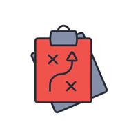 planning icon. .Editable stroke.linear style sign for use web design,logo.Symbol illustration. vector