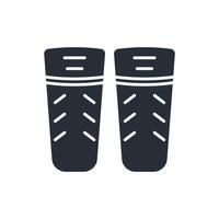 Shin guard icon. .Editable stroke.linear style sign for use web design,logo.Symbol illustration. vector