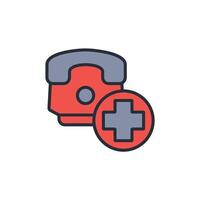 emergency icon. .Editable stroke.linear style sign for use web design,logo.Symbol illustration. vector