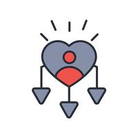 decision icon. .Editable stroke.linear style sign for use web design,logo.Symbol illustration. vector