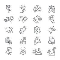 Soft skills icon set..Editable stroke.linear style sign for use web design,logo.Symbol illustration. vector
