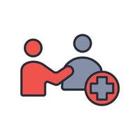 patient icon. .Editable stroke.linear style sign for use web design,logo.Symbol illustration. vector