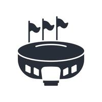 stadium icon. .Editable stroke.linear style sign for use web design,logo.Symbol illustration. vector