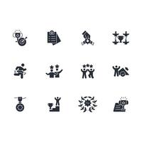 winners icon set..Editable stroke.linear style sign for use web design,logo.Symbol illustration. vector