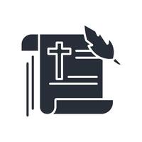 scripture icon. .Editable stroke.linear style sign for use web design,logo.Symbol illustration. vector