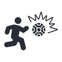 goal icon. .Editable stroke.linear style sign for use web design,logo.Symbol illustration. vector