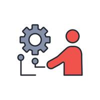 skills icon. .Editable stroke.linear style sign for use web design,logo.Symbol illustration. vector