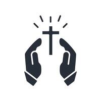 worship icon. .Editable stroke.linear style sign for use web design,logo.Symbol illustration. vector