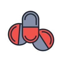 medicine icon. .Editable stroke.linear style sign for use web design,logo.Symbol illustration. vector